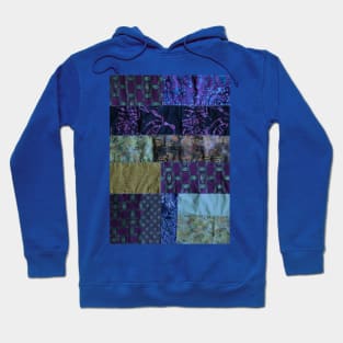 Dark blue textiles, mixed media, fiber artist Hoodie